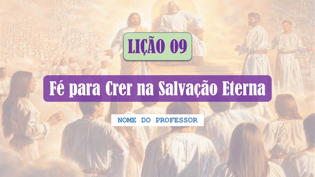 Slides Jovens Li O F Para Crer Na Salva O Eterna