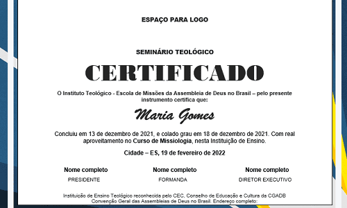 CERTIFICADO PARA TEOLOGIA (EDITÁVEL)