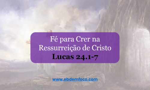 Fé para crer na Ressurreição de Cristo