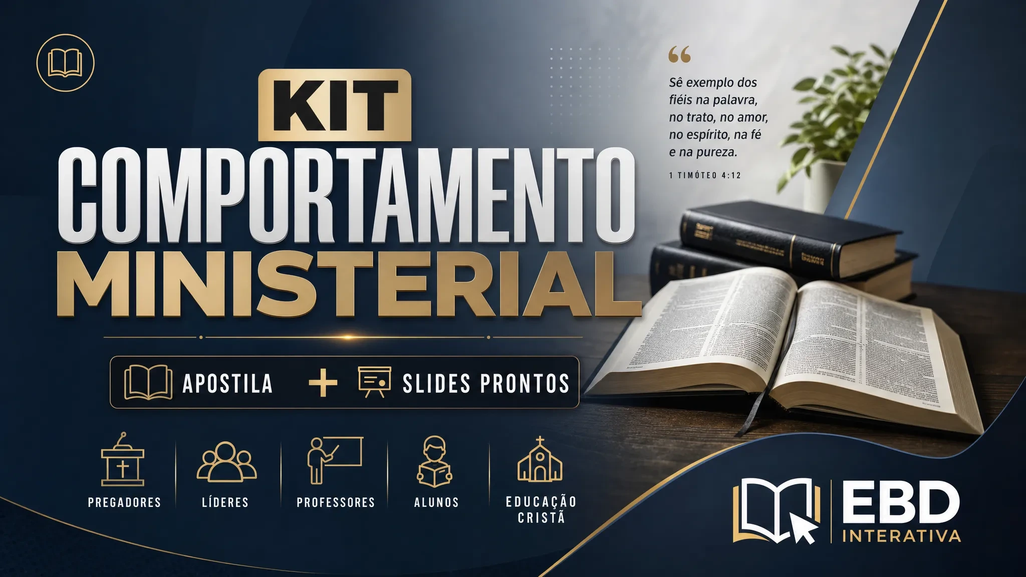 📖 Kit Comportamento Ministerial I Apostila + Slides 🙌